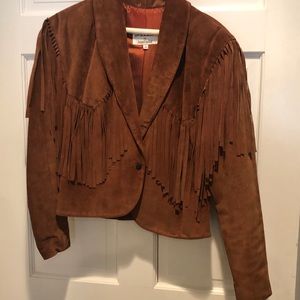 Suede fringe jacket